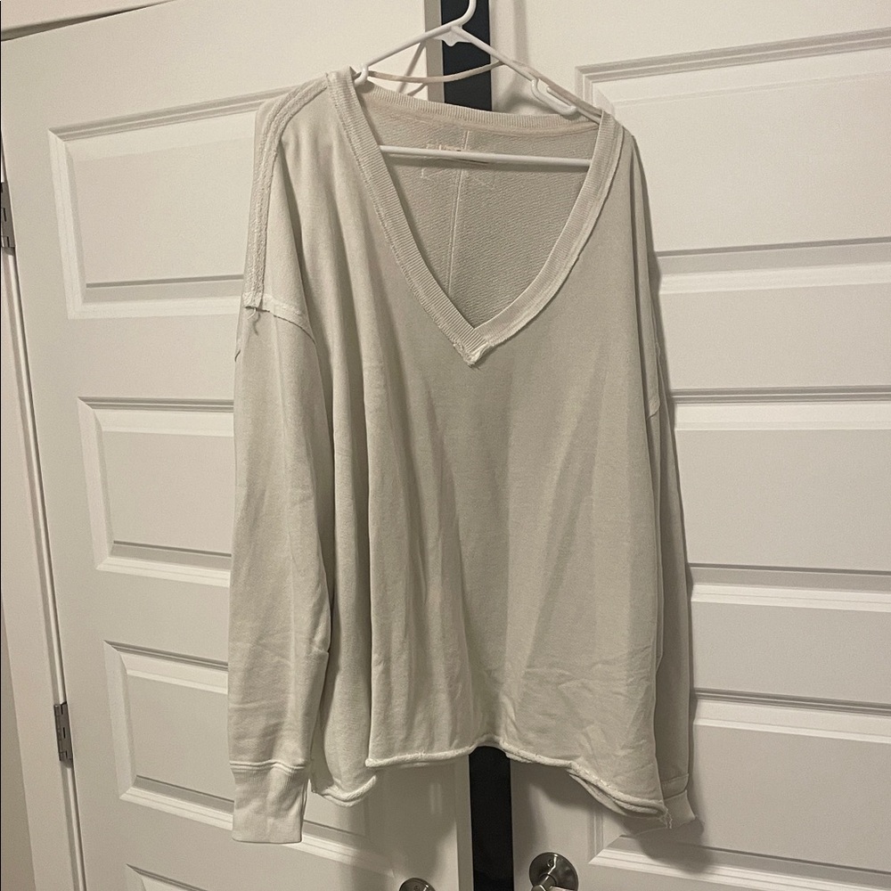 We The Free Women's Cream V-Neck Top